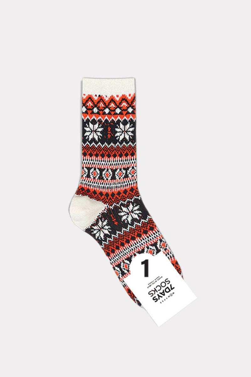 Women's Crew Winter Nordic Jacquard Socks
