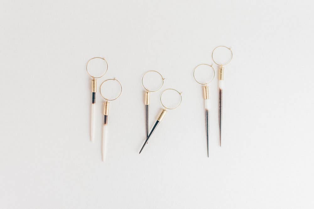 THE ORIGINAL: Yellowstone Beth Dutton Earrings, Worn in S5E3: Predominantly White / Long (2.5" - 3.5")