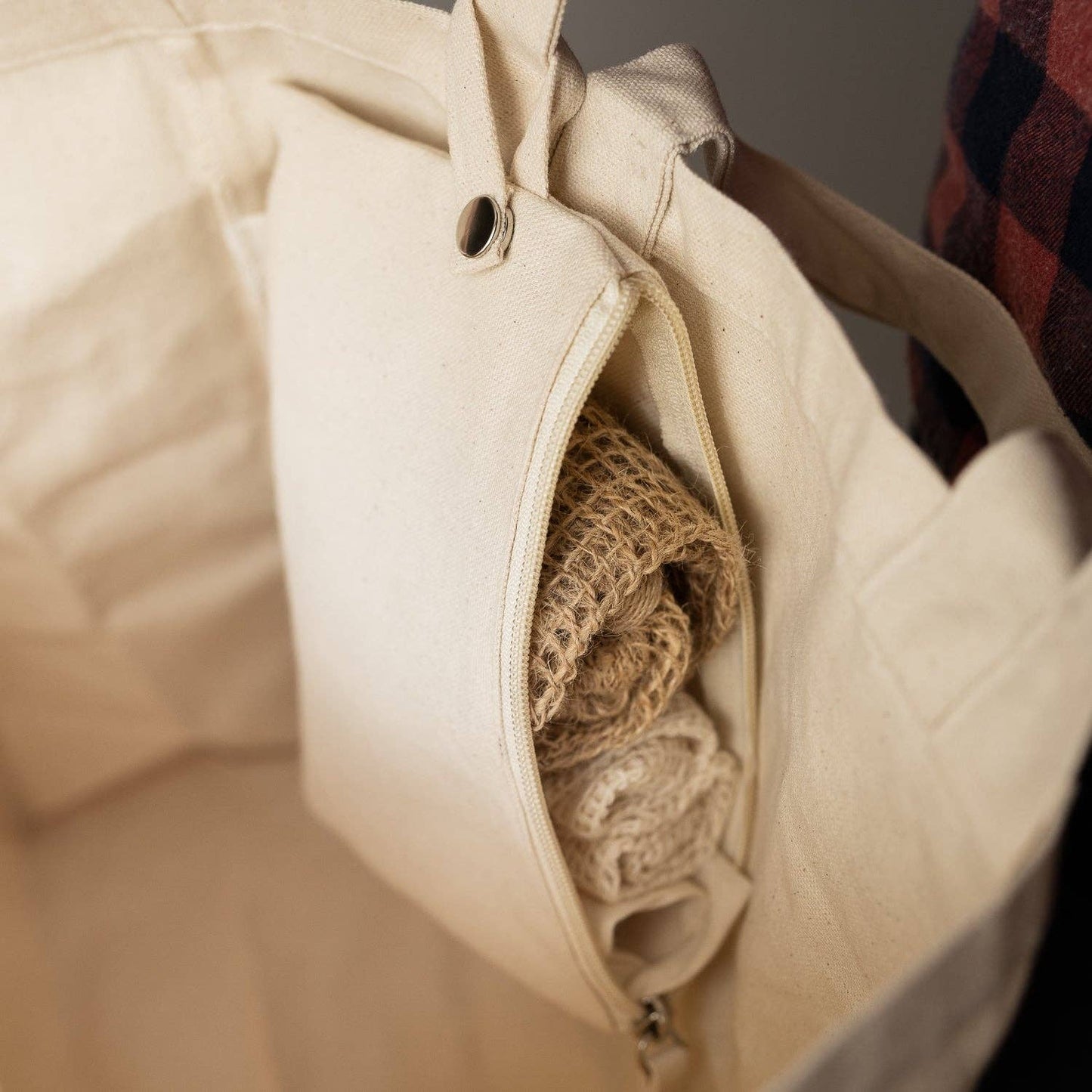 Pocket bags: Striped brown