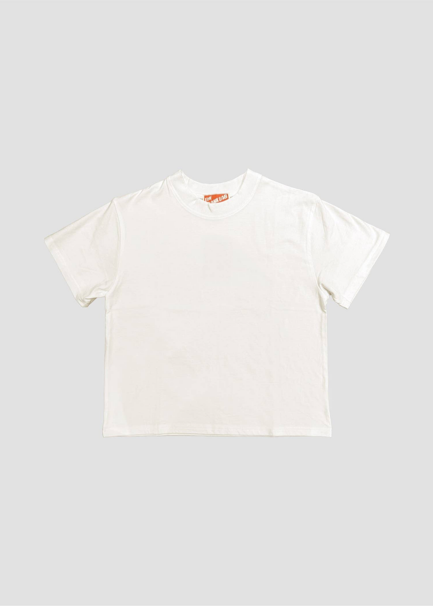 Mineral Washed Blank Cotton Tee: OFF WHITE