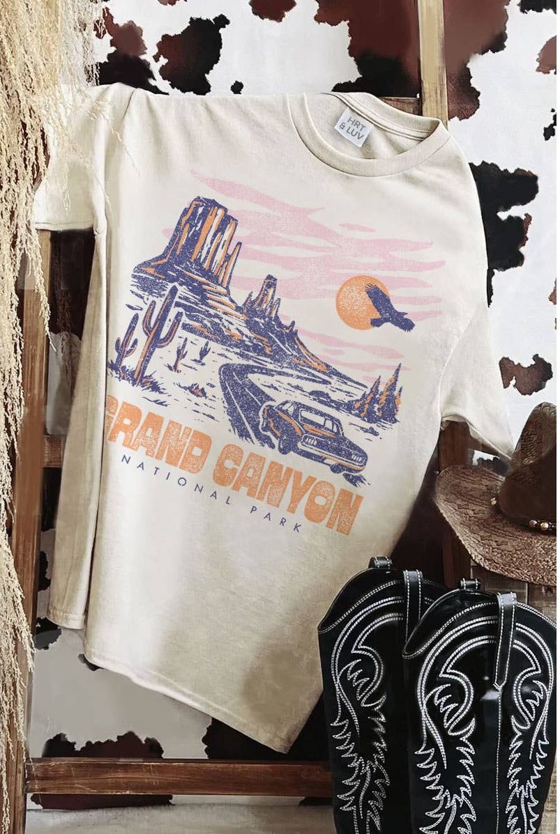 GRAND CANYON NATIONAL PARK MINERAL GRAPHIC TEE: MINERAL IVORY