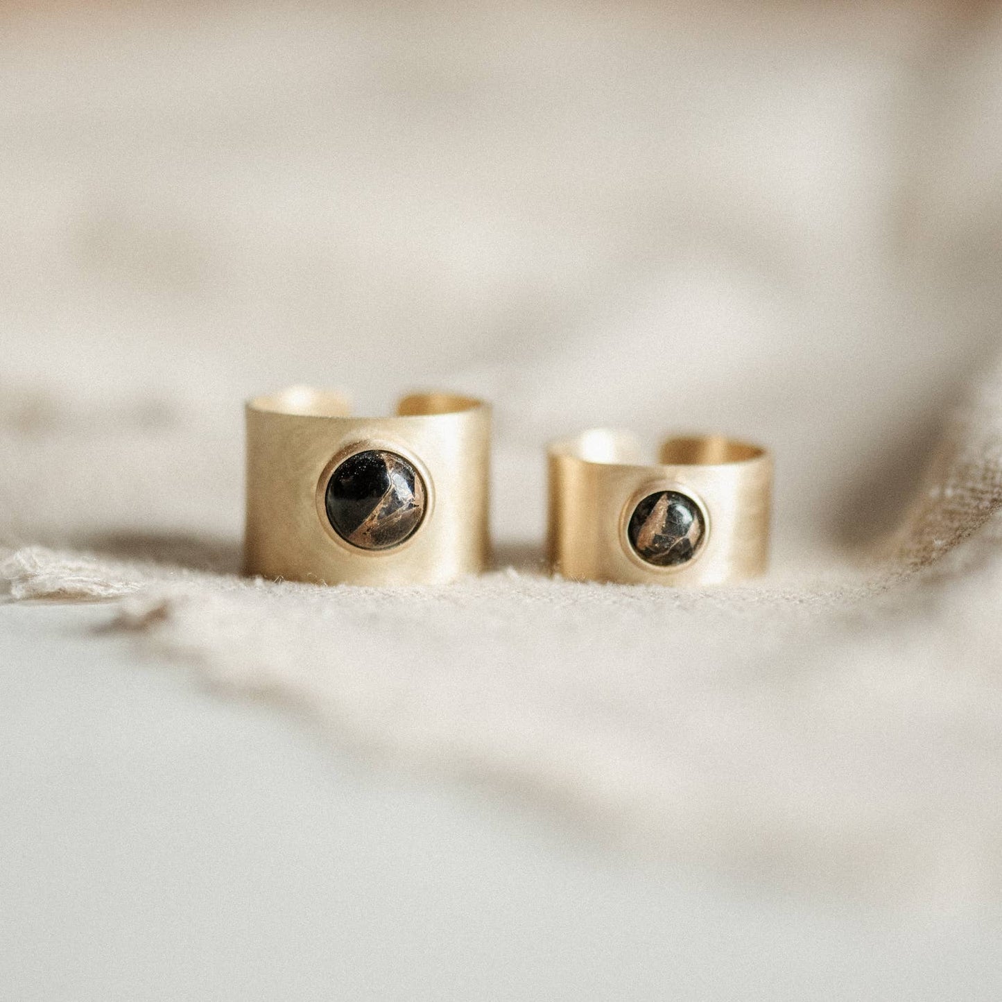 Nile Ring // 6mm // Copper Obsidian