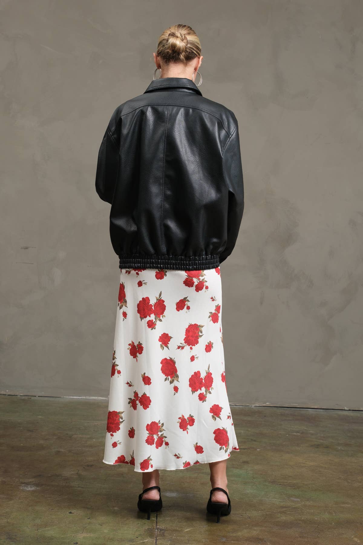 Romantic Rose Midi Skirt