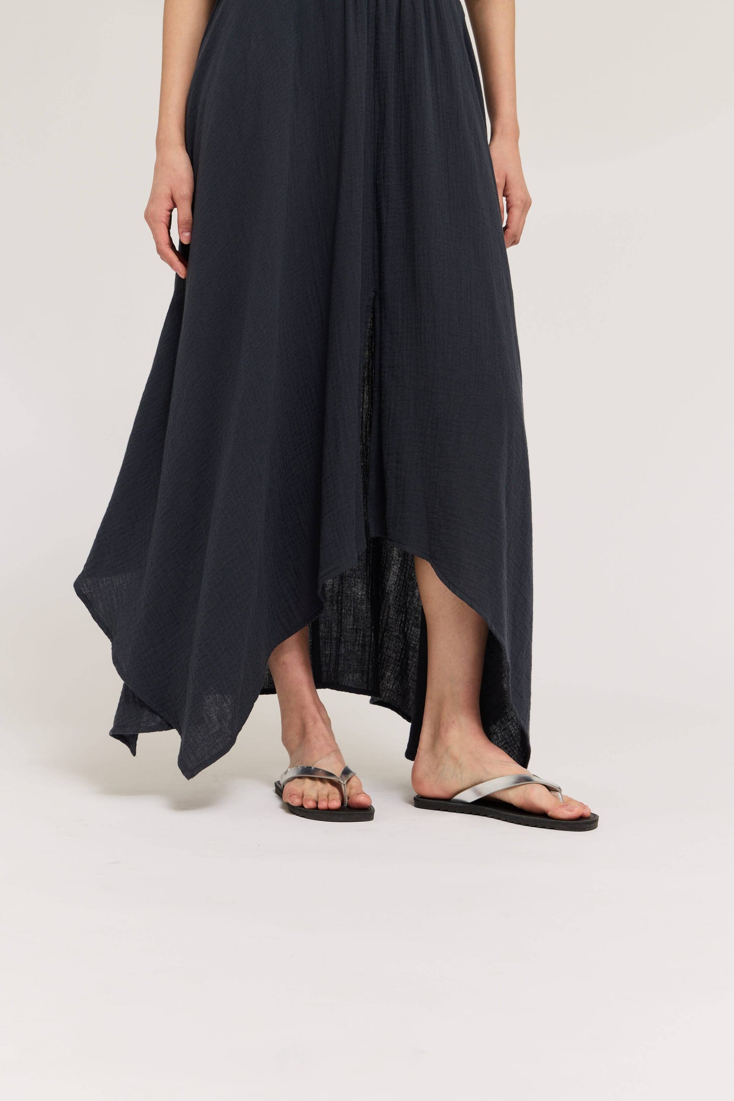 UNBALANCED SKIRT MAXI DRESS: MIDNIGHT
