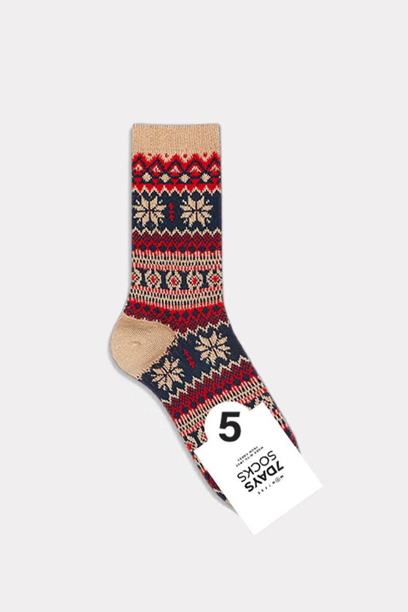Women's Crew Winter Nordic Jacquard Socks