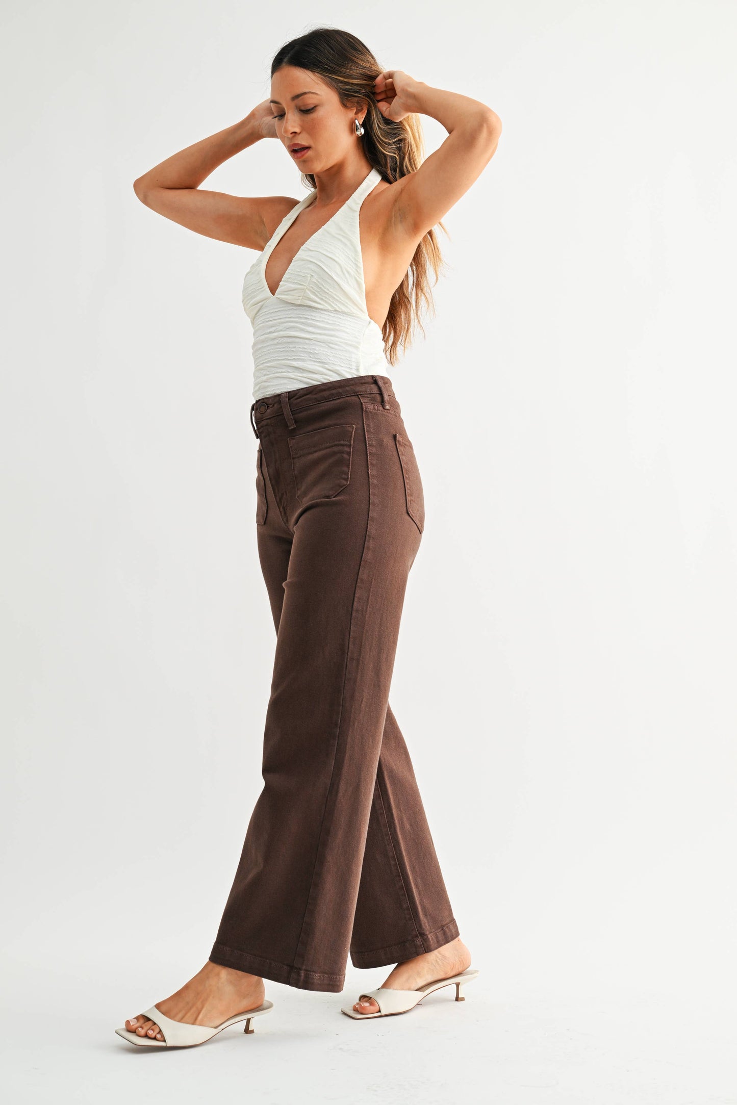 DK BROWN - Patch Pocket Wide Leg