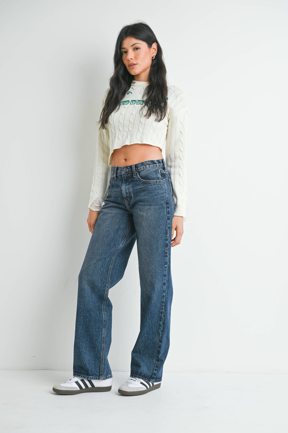 Classic Full Length Relaxed Jeans: DARK DENIM