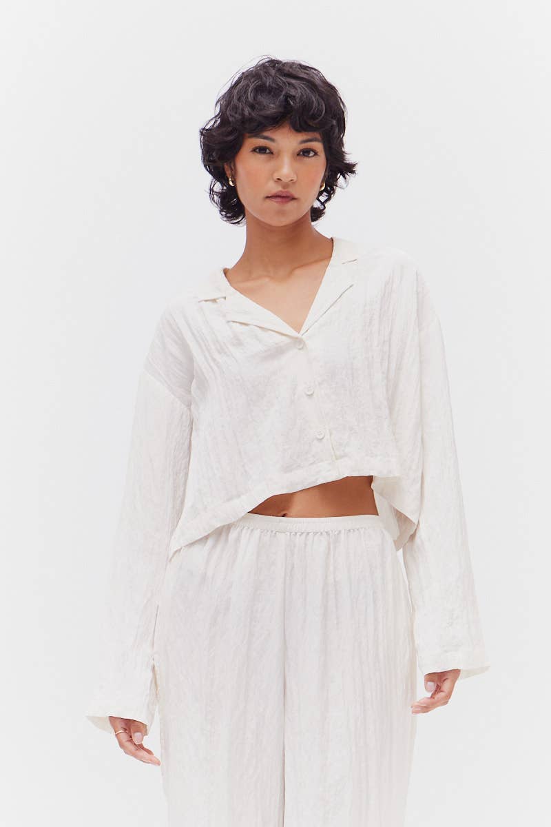 LONG SLEEVES SUMMER SHIRTS: MILK