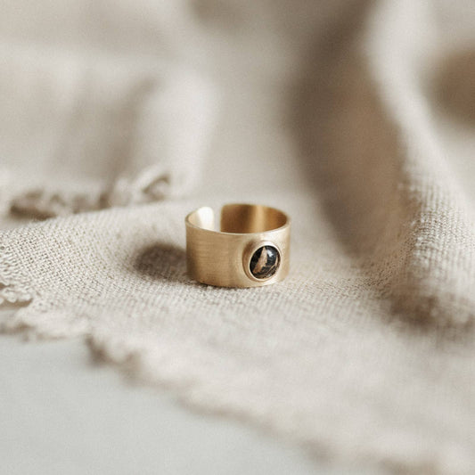 Nile Ring // 6mm // Copper Obsidian