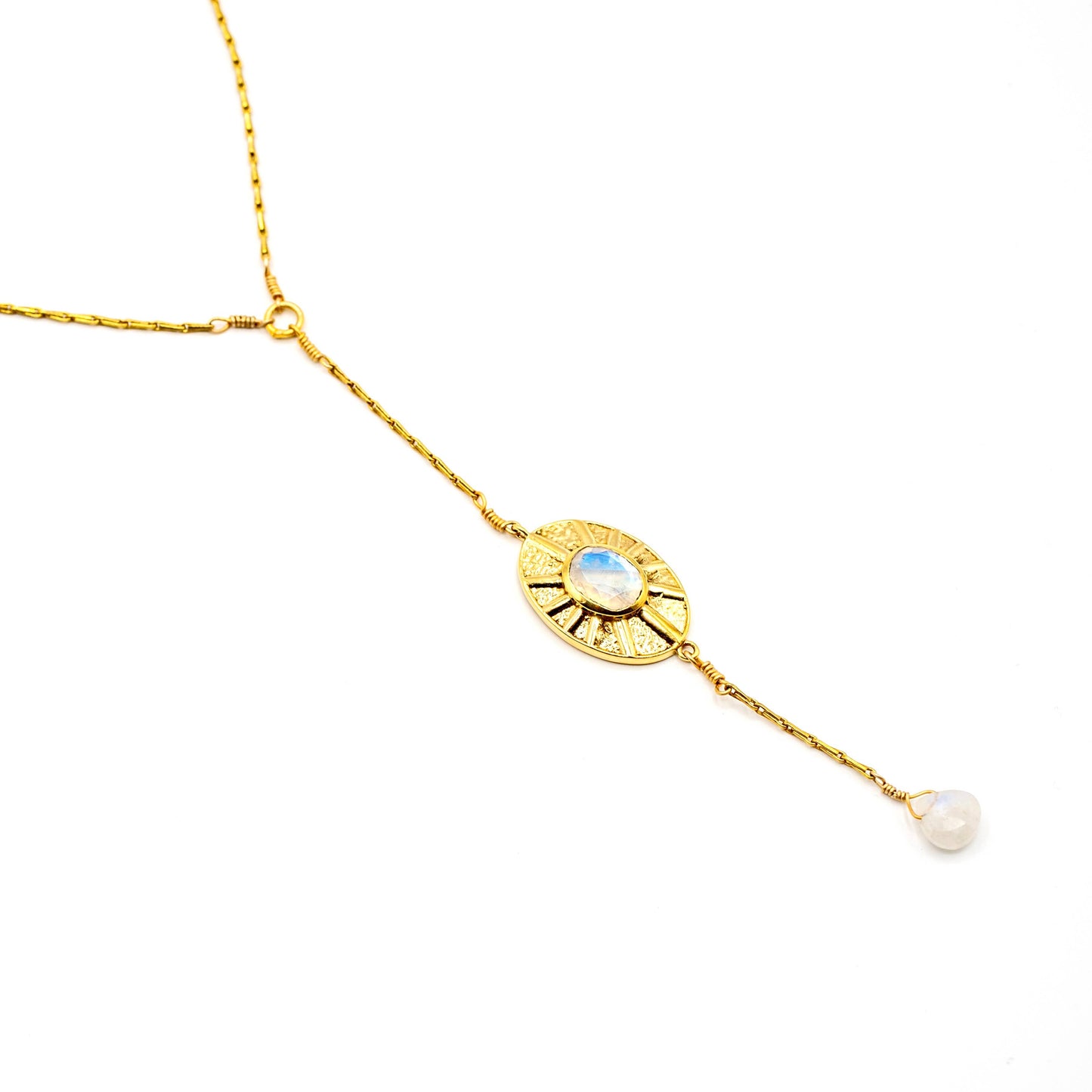 Sun Goddess Moonstone Necklace 