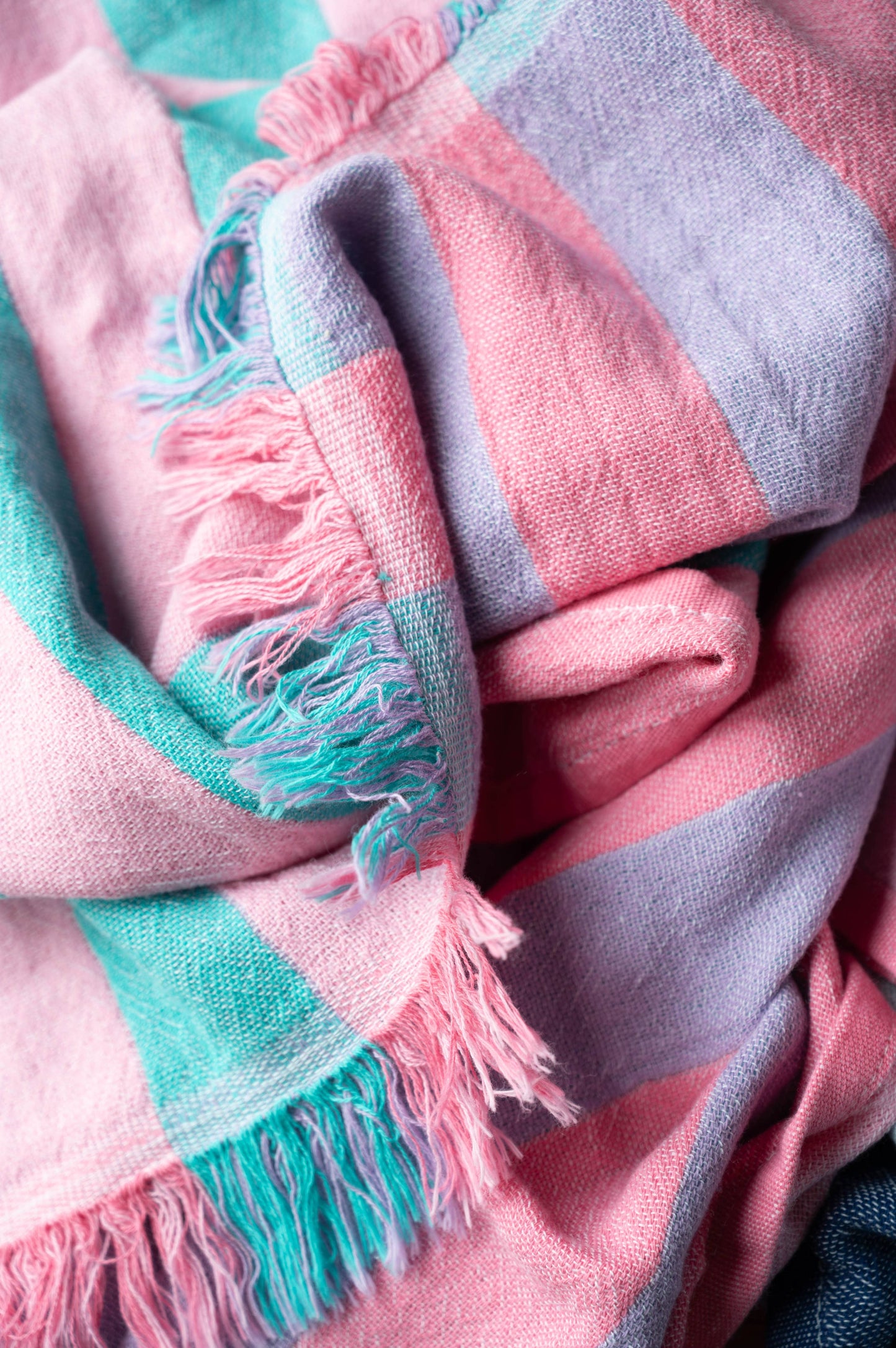 Cabana Stripe Beach Towel: Red/Pink