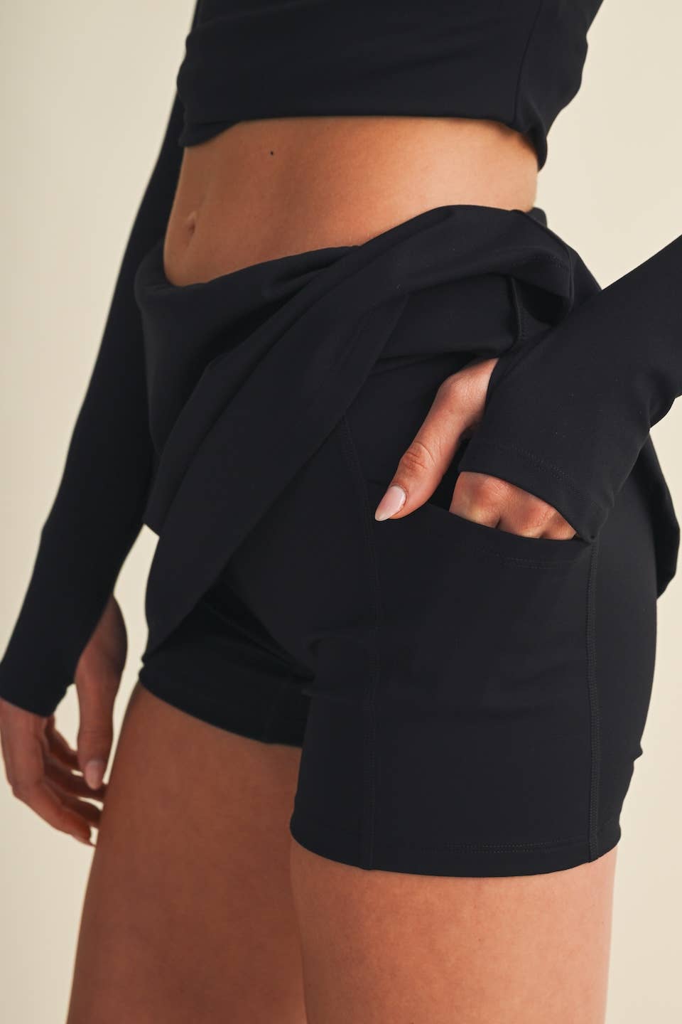 A-Line Skort: Black