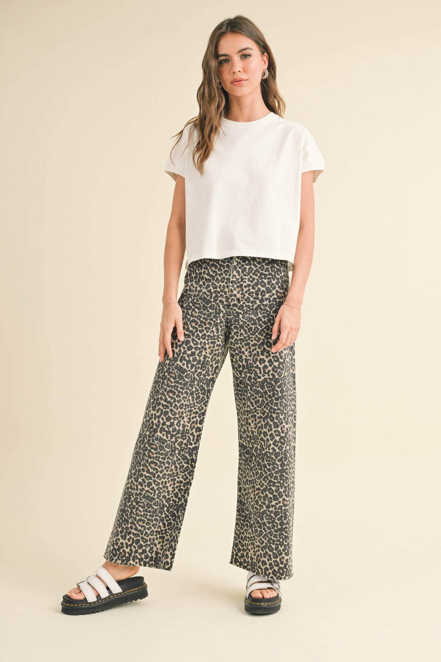 WASHED SHORT SLEEVE TOP: White