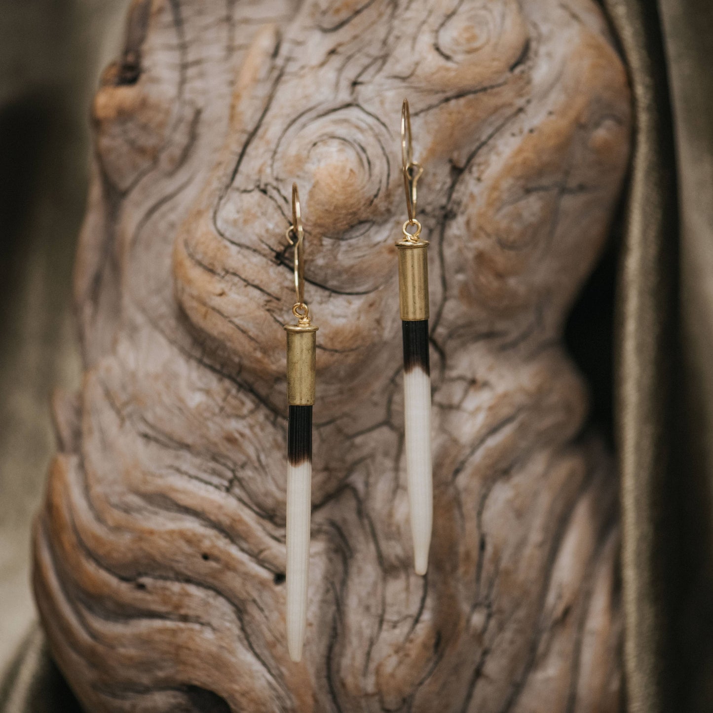 THE ORIGINAL: Yellowstone Beth Dutton Earrings, Worn in S5E3: Predominantly White / Long (2.5" - 3.5")