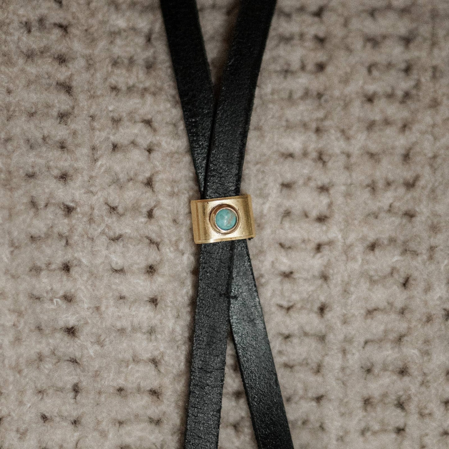 Carlile Bolo Tie: Dark Brown / Braided / Pearl