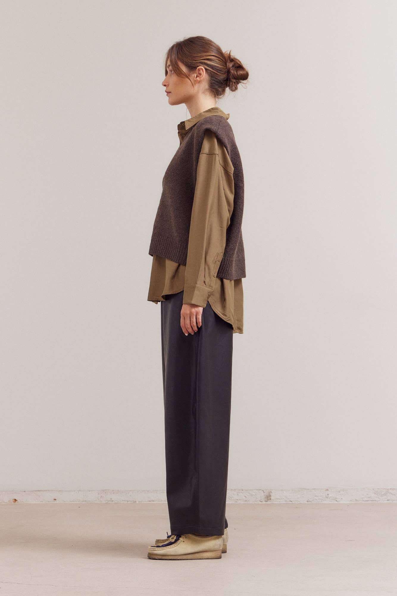 KNIT SHELL: DARK UMBER