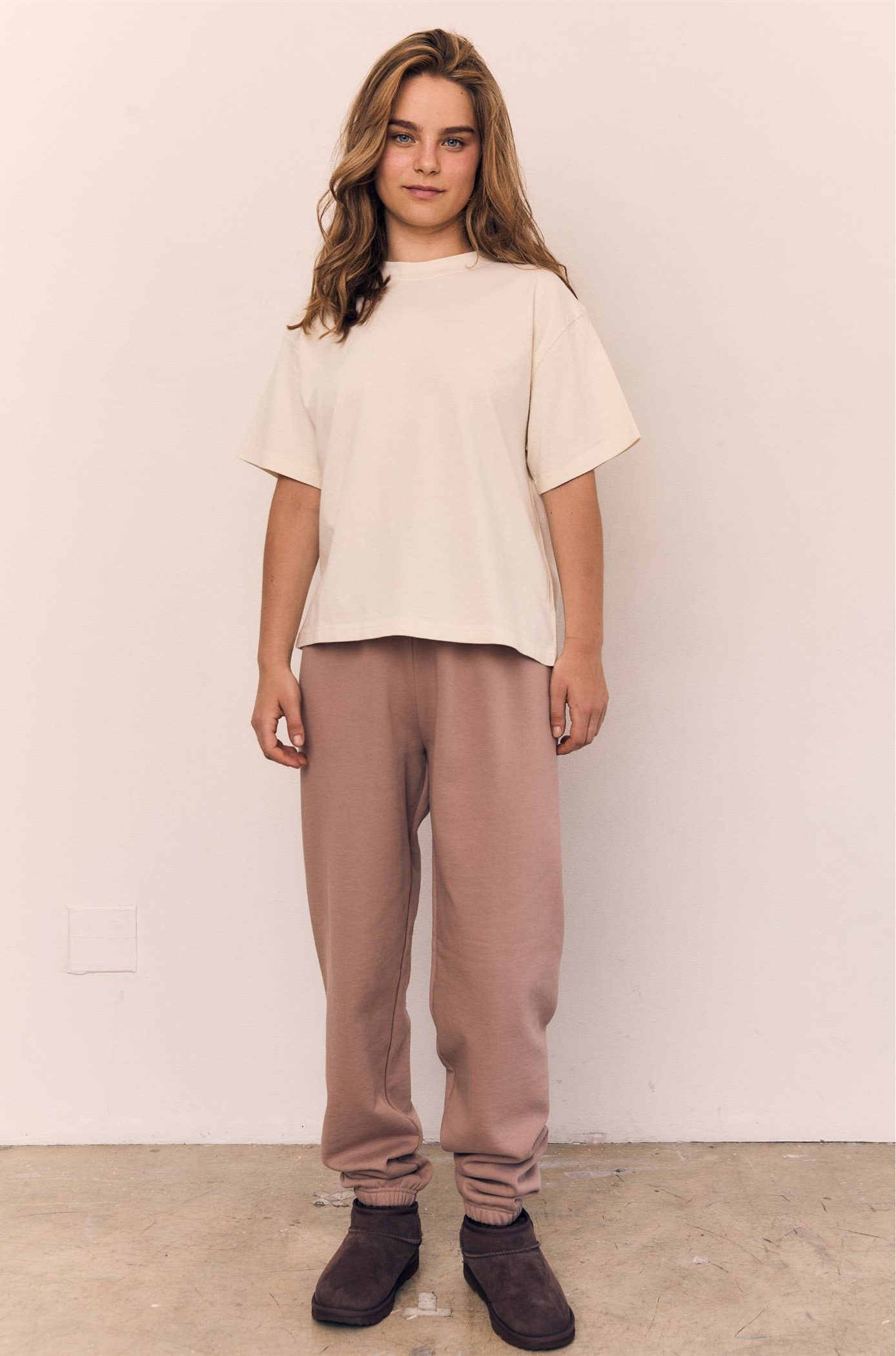 Mineral Washed Blank Cotton Tee: WHITE