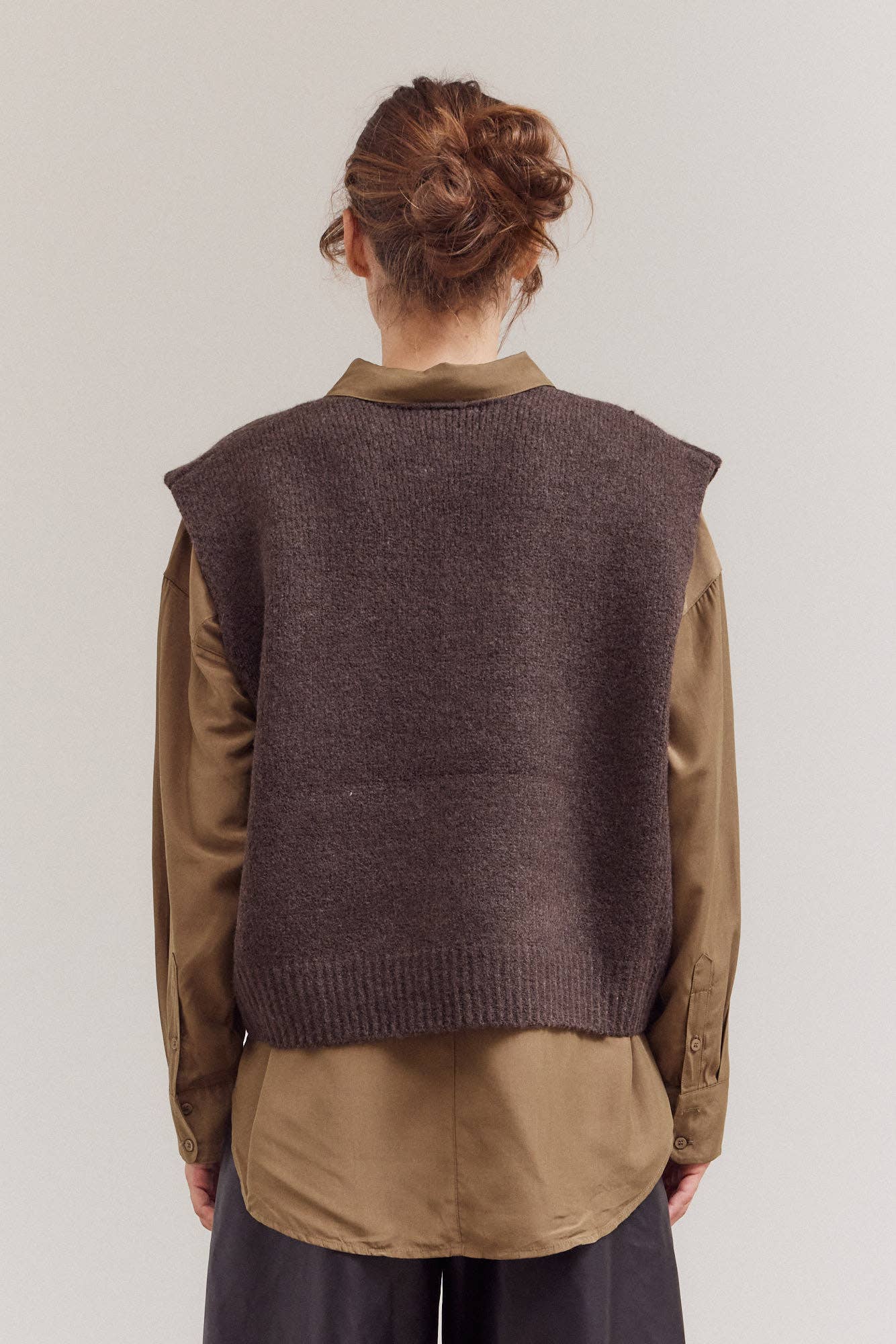 KNIT SHELL: DARK UMBER