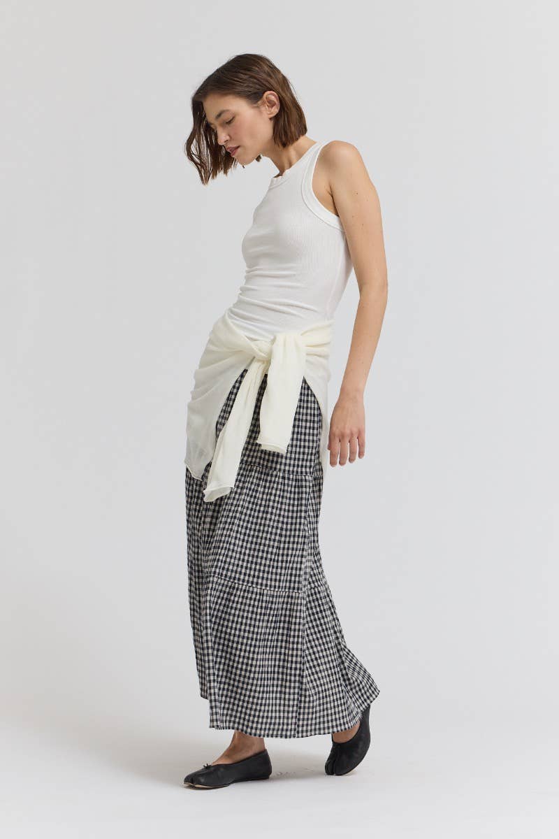 DAILY WEAR EASY JERSEY TANK TOP: OFF WHITE