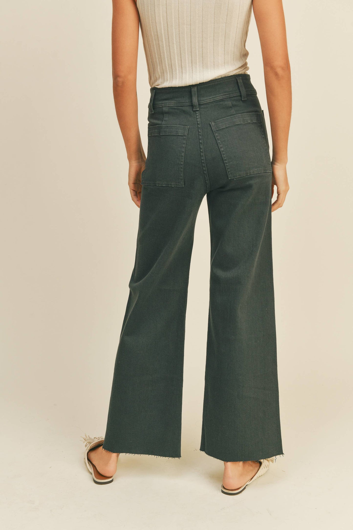 Colette Cropped Front Pocket Pant