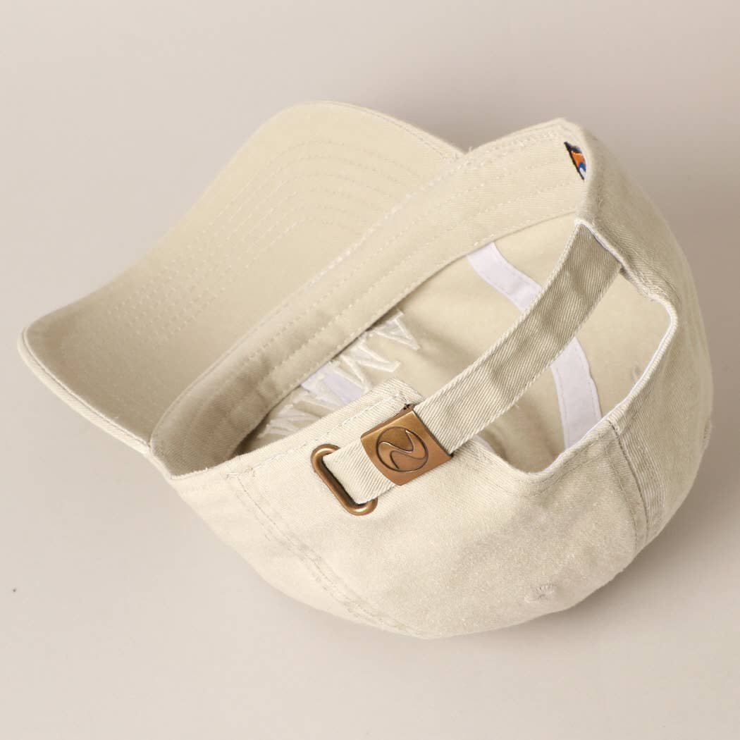 MAMA Embroidered Cotton Baseball Cap: SAND