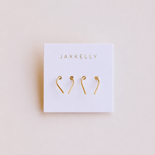 Minimalist - Horseshoe - Gold Earrings