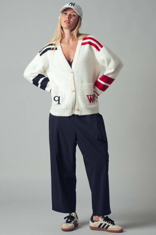 Wide-Leg Cropped Utility Pants: BLACK