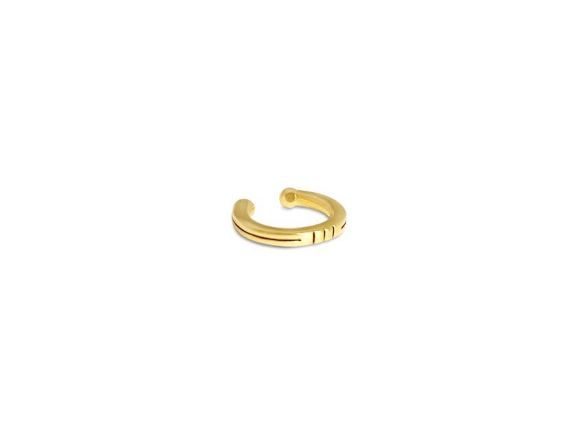 Double Down Ear Cuff - Gold Vermeil