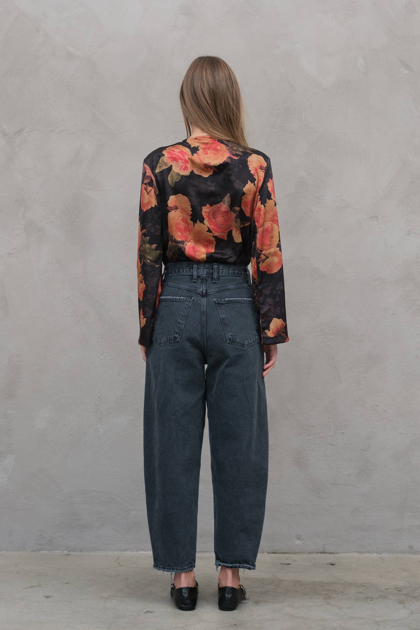 Floral Bodysuit: Black Floral