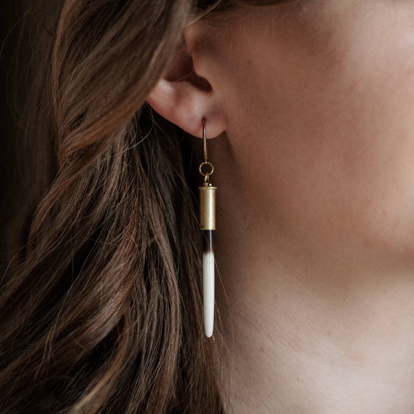 Yellowstone Beth Dutton Quill Earrings // Hook Variant: Predominantly White