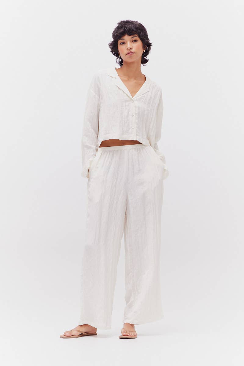LONG SLEEVES SUMMER SHIRTS: MILK