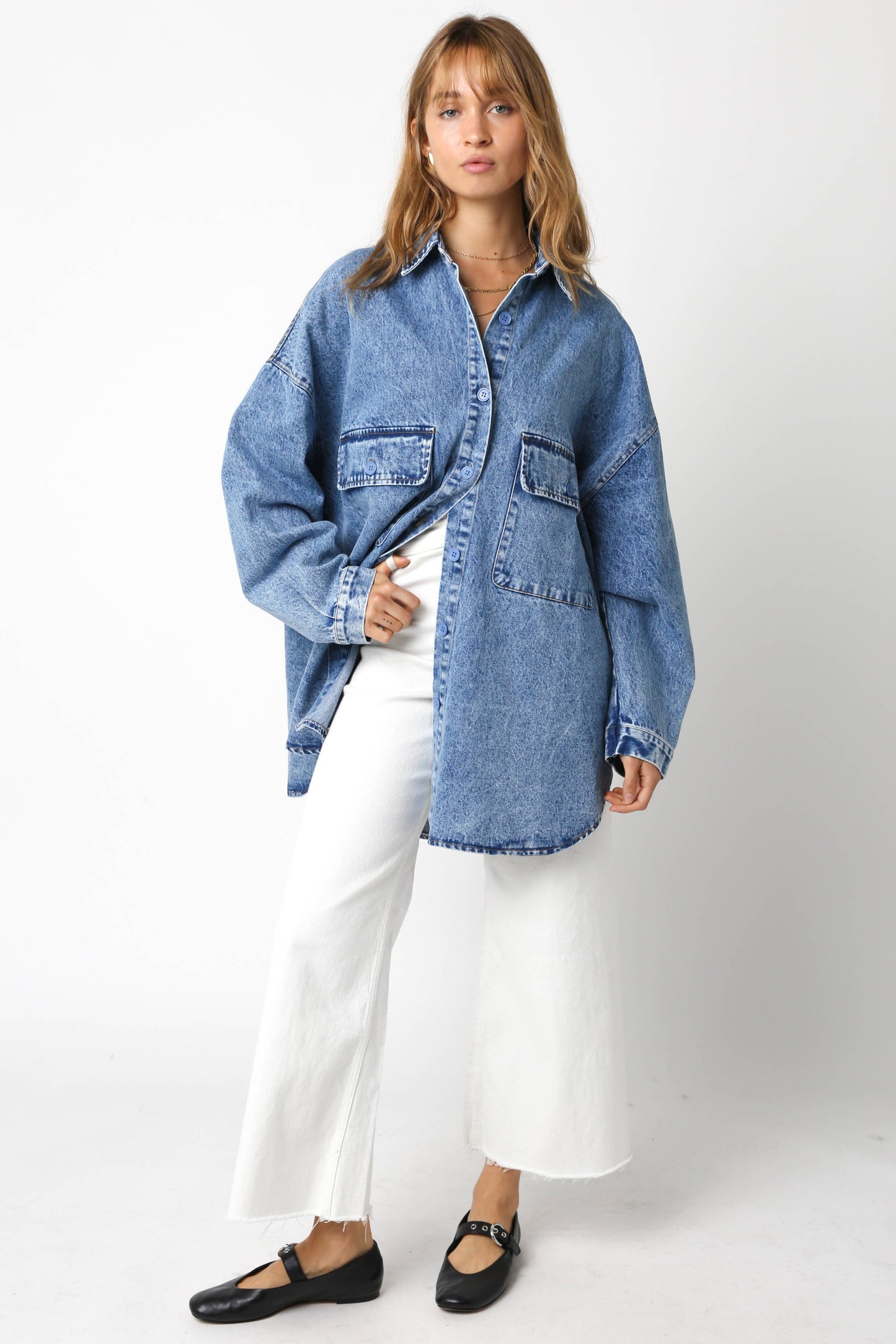 Finley Oversized Denim Shirt