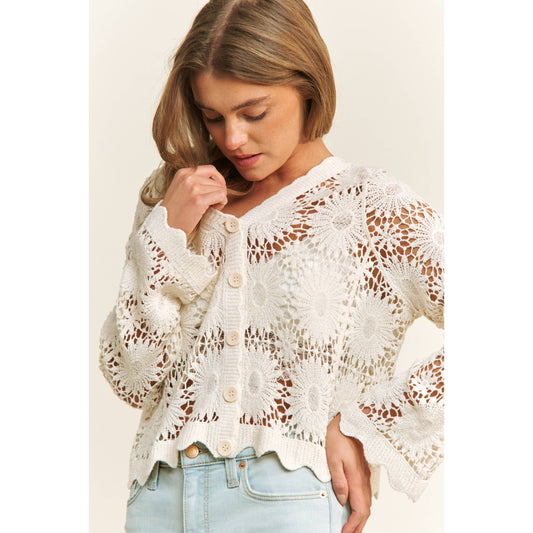 Dahlia Scallop Cardi