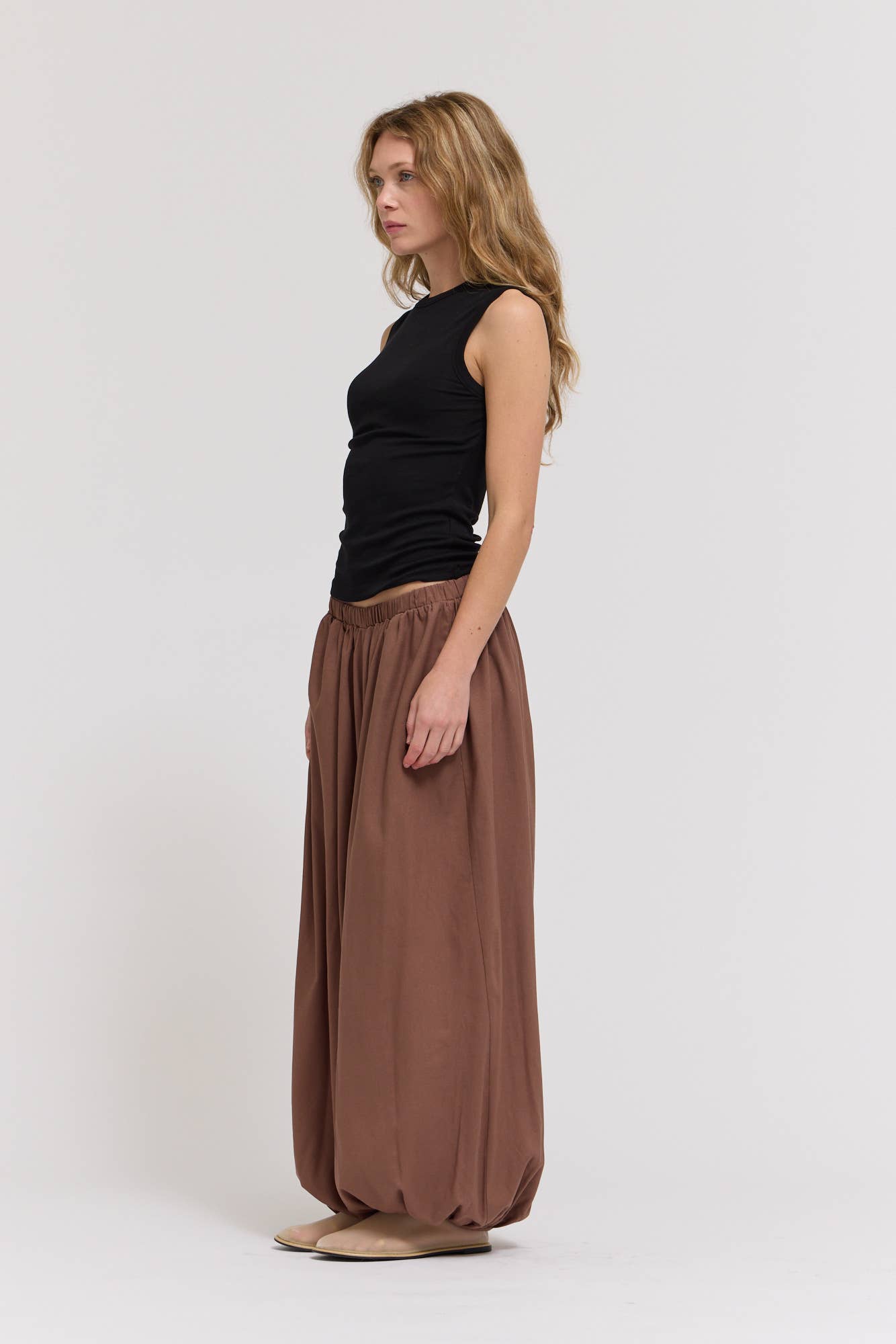 SHEER TANK TOP: Black