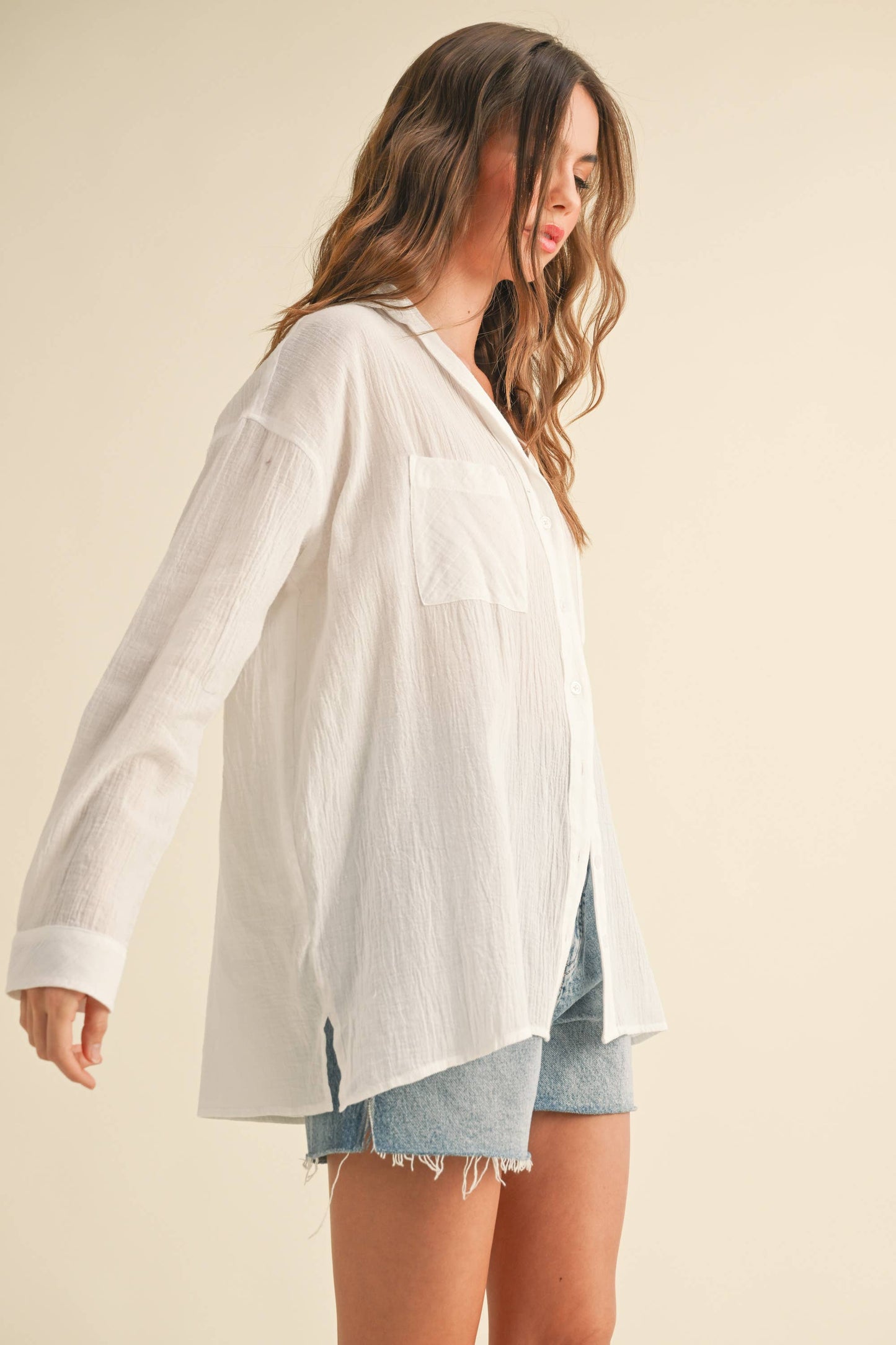 BUTTONDOWN BASIC COTTON SHIRTS: White