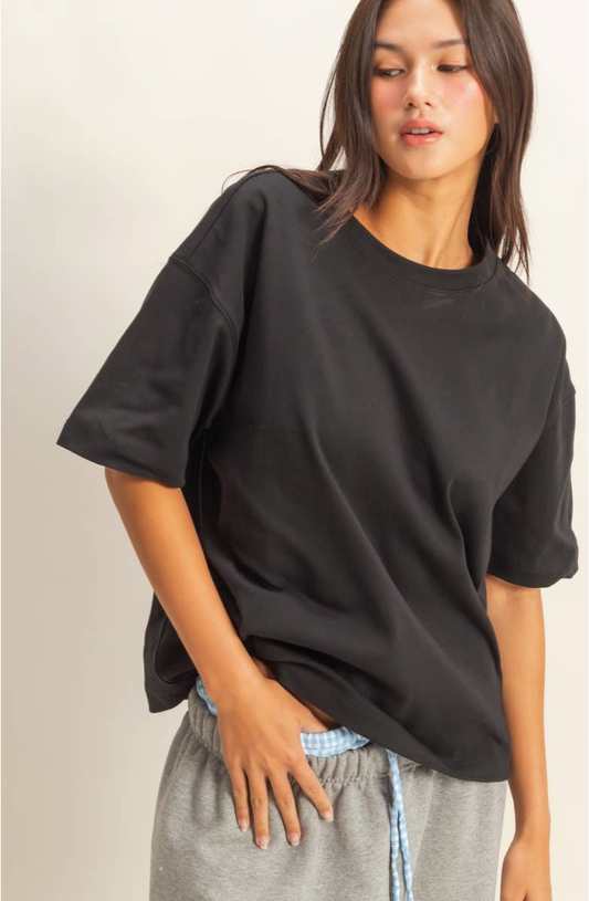 Oversized T-Shirt: BLACK