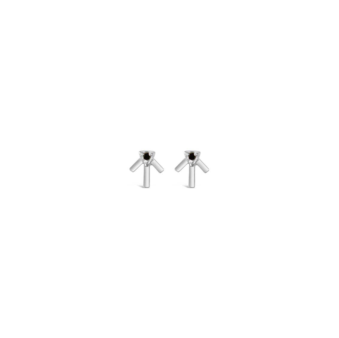Prairie Star Earrings - Black Spinel