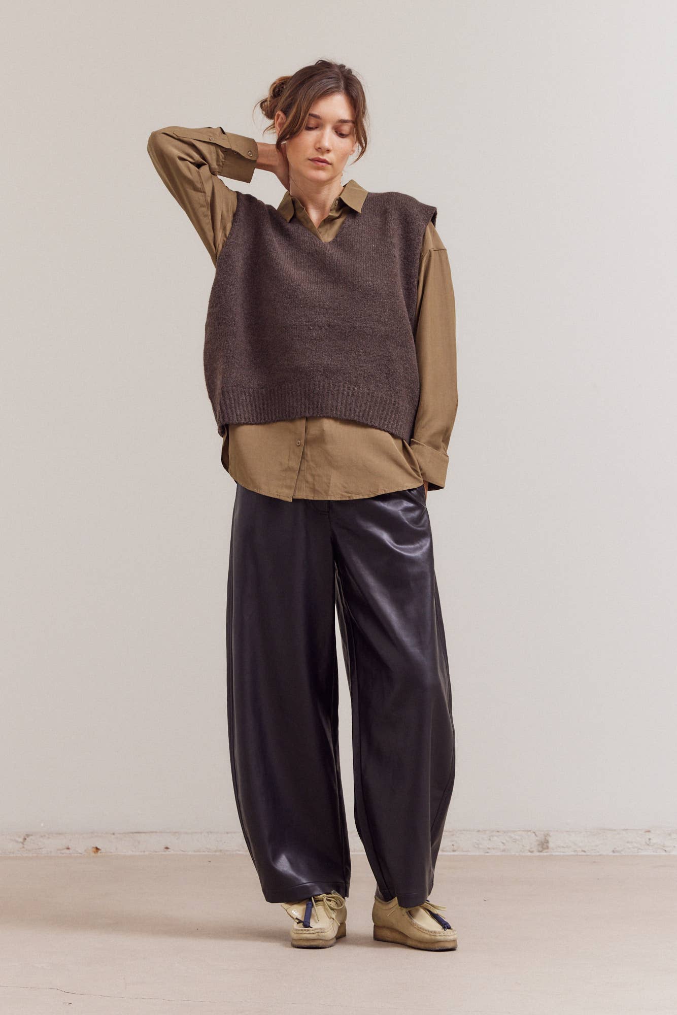 KNIT SHELL: DARK UMBER