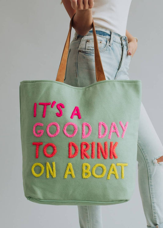 Mint Drink On A Boat Tote