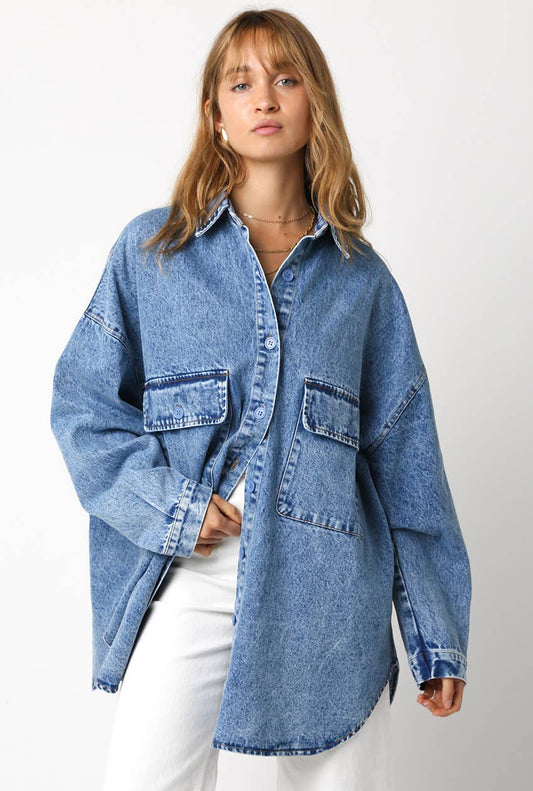 Finley Oversized Denim Shirt