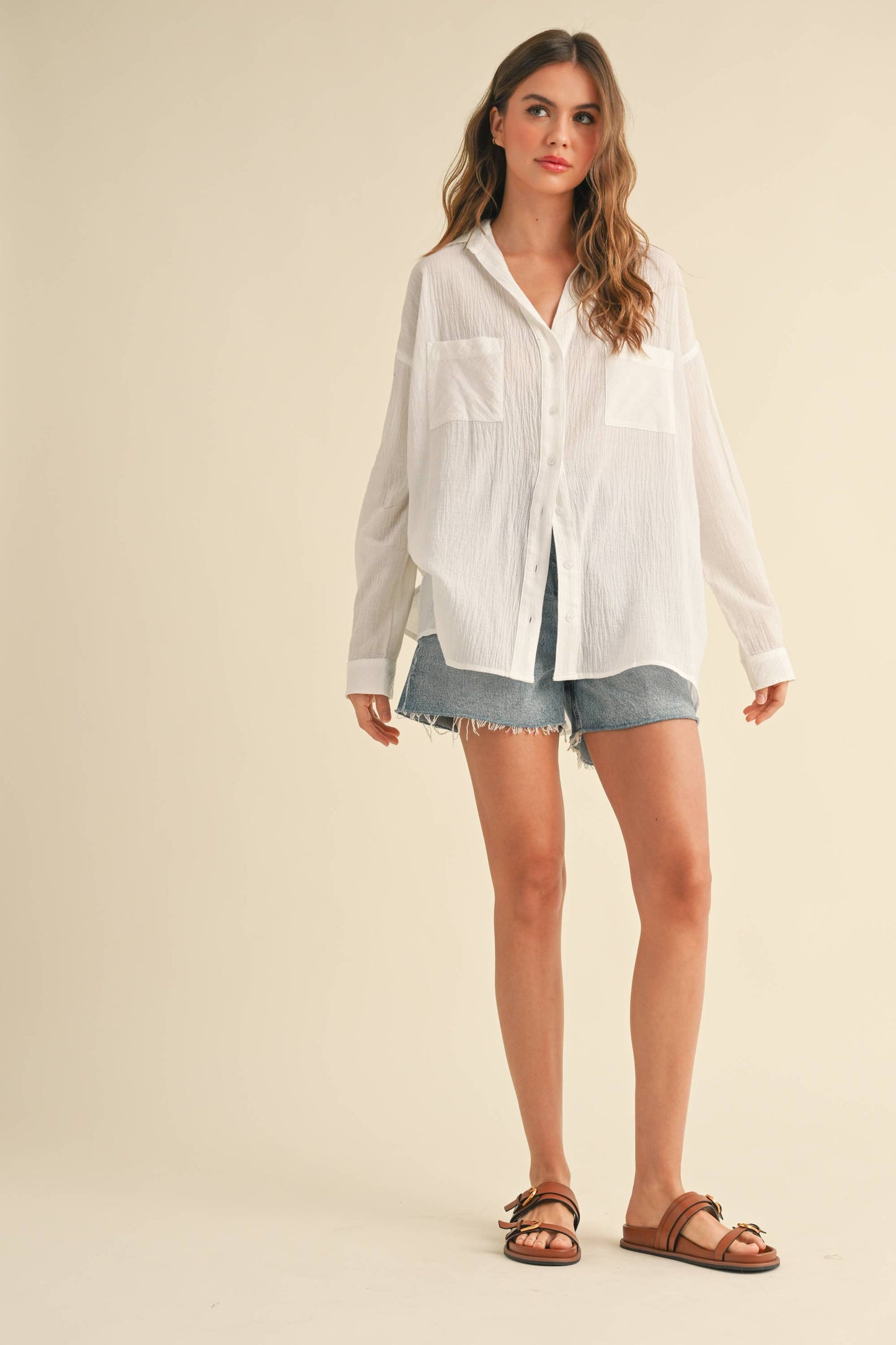 BUTTONDOWN BASIC COTTON SHIRTS: White