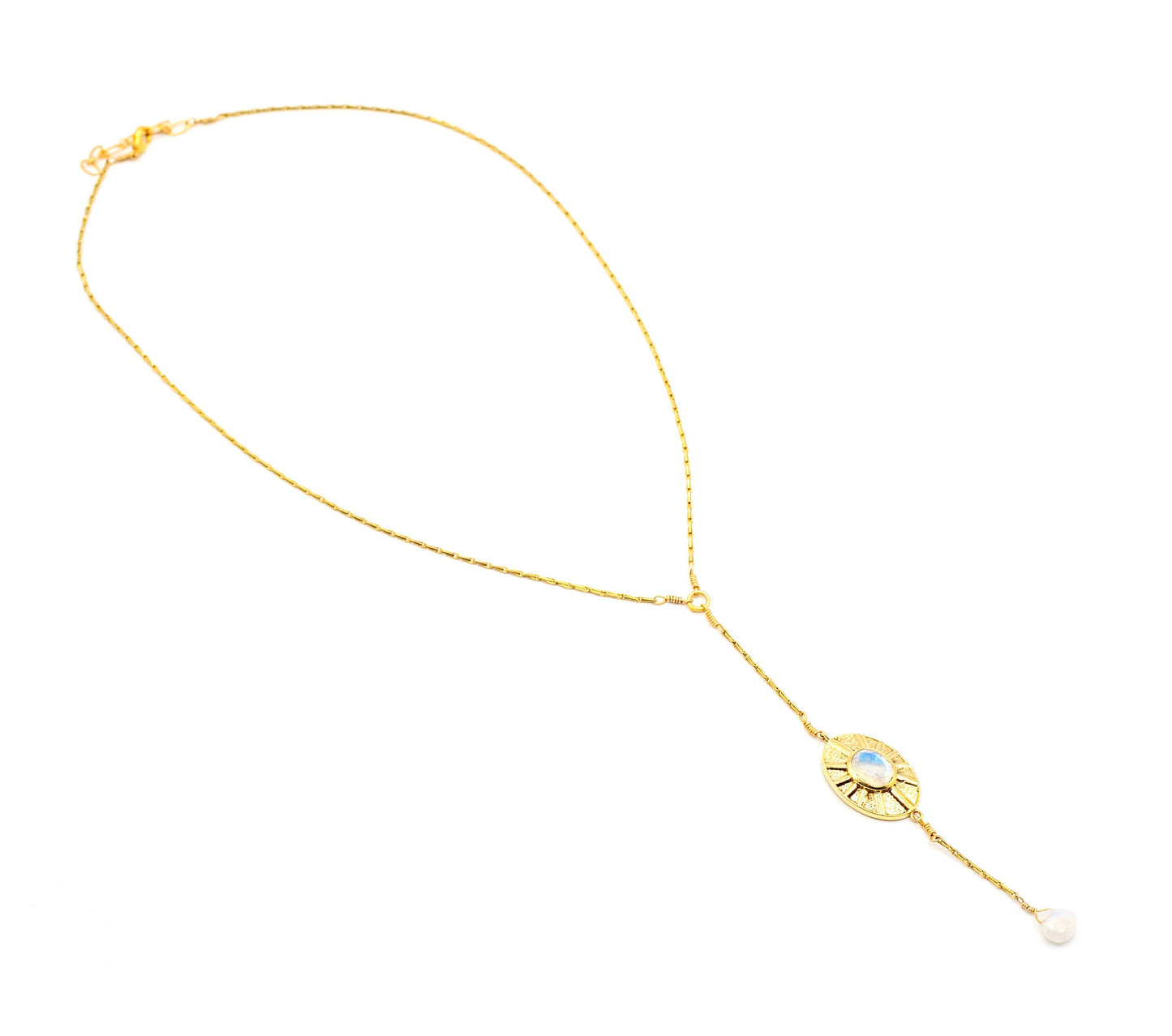 Sun Goddess Moonstone Necklace 