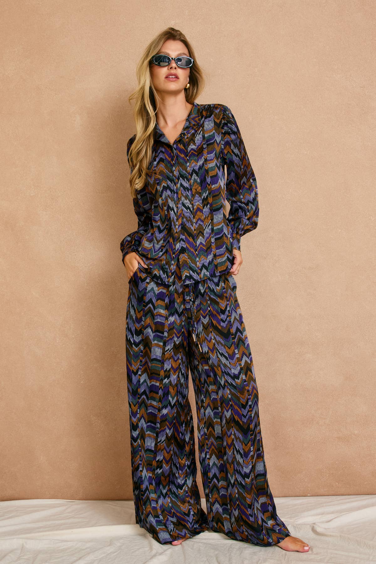 Roll With It Looped Belt Pants: ECLIPSE