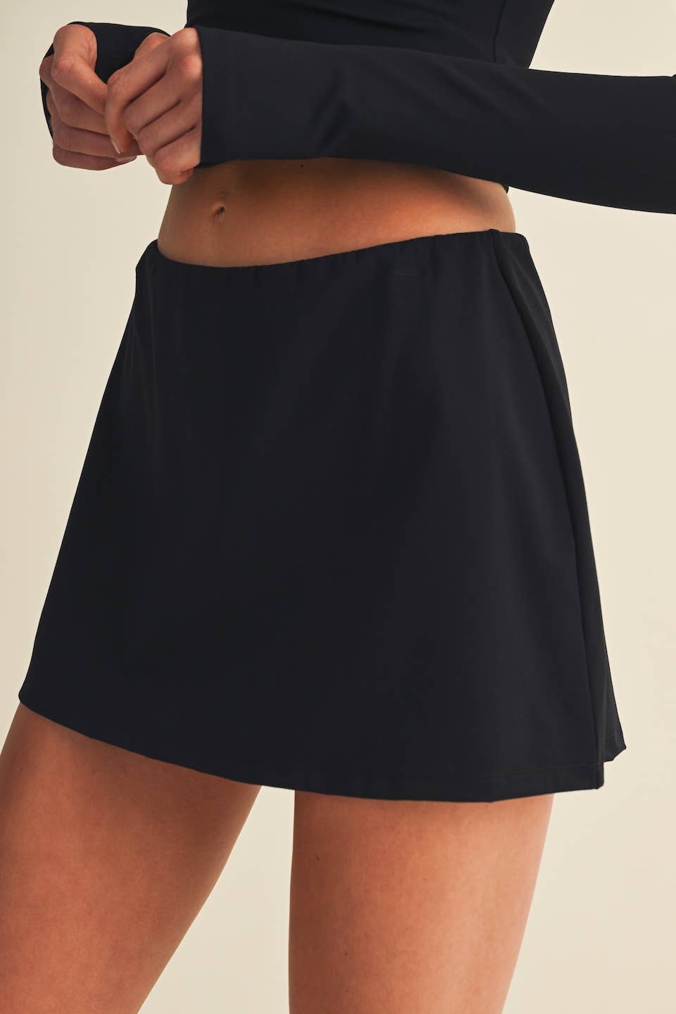 A-Line Skort: Black