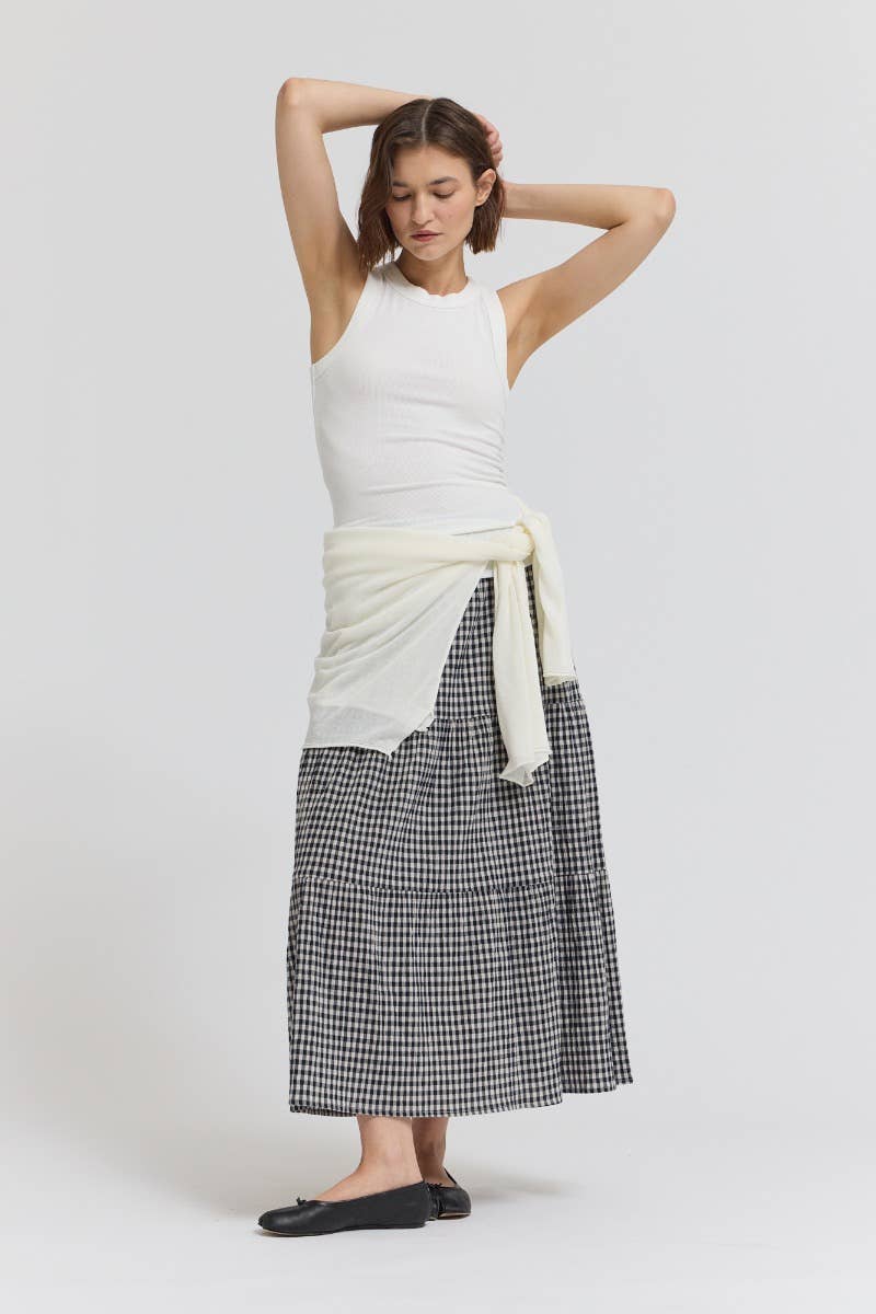 DAILY WEAR EASY JERSEY TANK TOP: OFF WHITE
