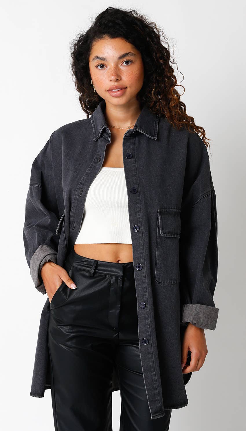 Finley Oversized Denim Shirt
