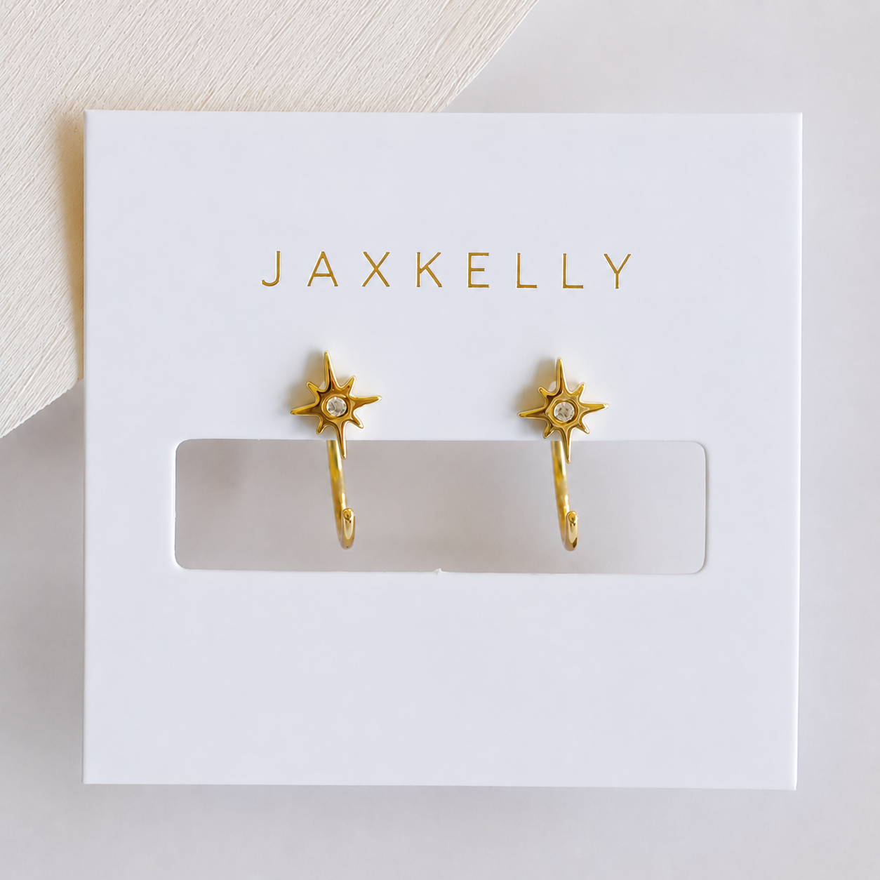 Icon Huggies - Star - Gold Earrings
