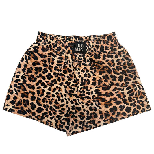 BXLP-LEOPARD BOXER SHORT: Brown
