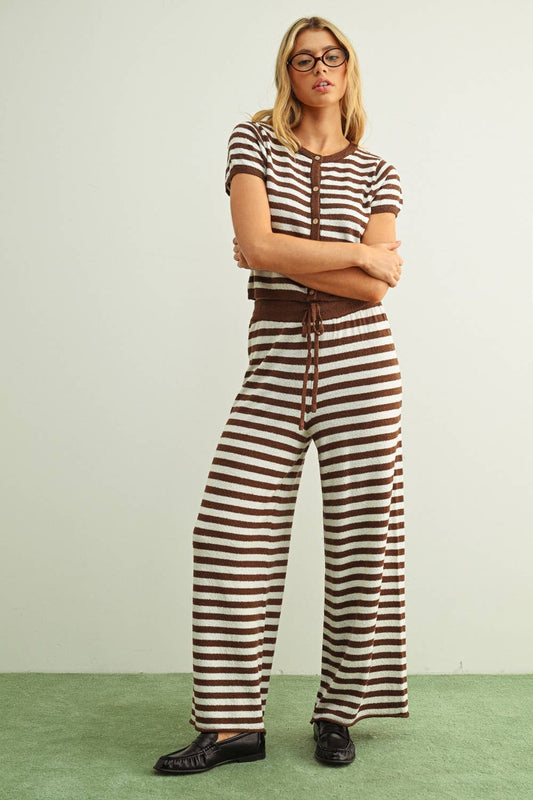 TERRY DAY JET SET: BROWN/WHITE