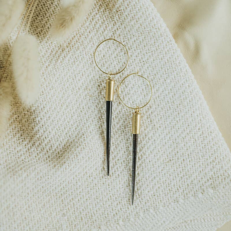 THE ORIGINAL: Yellowstone Beth Dutton Earrings, Worn in S5E3: Predominantly White / Long (2.5" - 3.5")